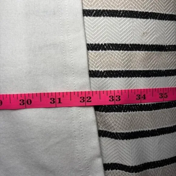 PLANET MOTHERHOOD Women Large White T-Shirt Striped Casual - Picture 7 of 8